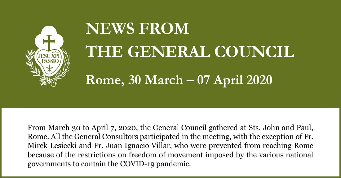 News From The General Councilrome 30 March 07 April 2020 Passiochristi News From The General Councilrome 30 March 07 April 2020 Passiochristi