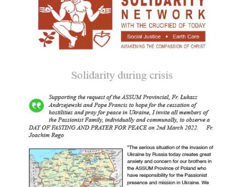 PASSIONIST SOLIDARITY NETWORK – March 2022