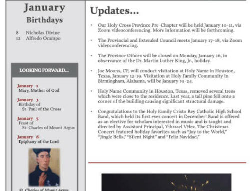 HOLY CROSS PROVINCE NEWS-January 2023