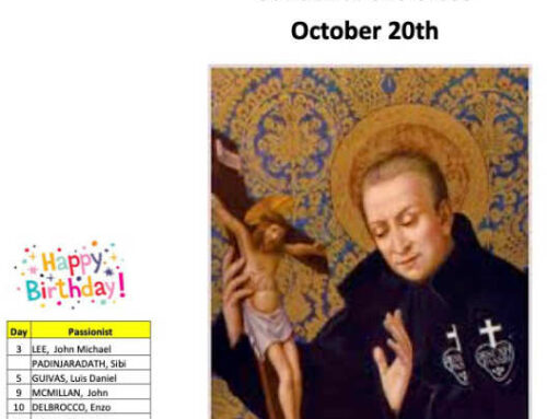 PASSIONIST NEWS NOTES October 2023