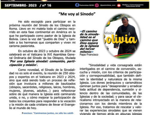 PASIONISTAS SCOR «RECREANDO» N°16 Septiembre 2023
